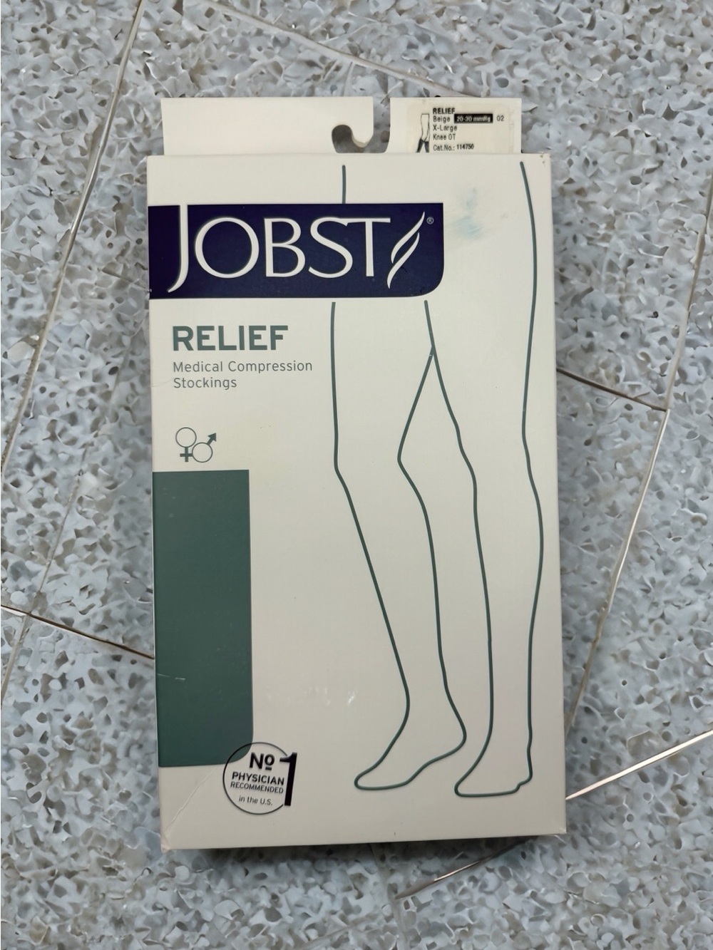 JOBST Relief Compression Stockings / 20-30mmHg / XL/ Beige / 114750